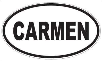 CARMEN - Oval Magnet