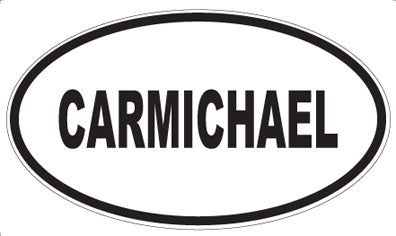 CARMICHAEL - Oval Magnet