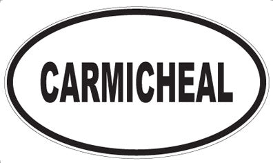 CARMICHEAL - Oval Magnet