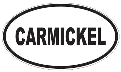 CARMICKEL - Oval Sticker