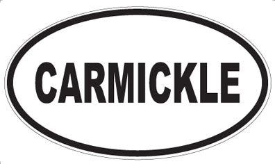 CARMICKLE - Oval Magnet