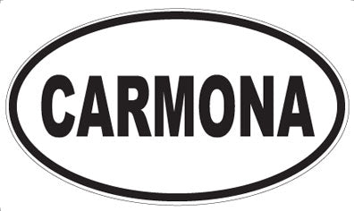 CARMONA - Oval Sticker