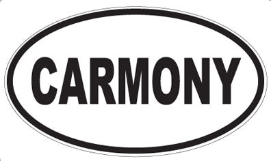 CARMONY - Oval Magnet