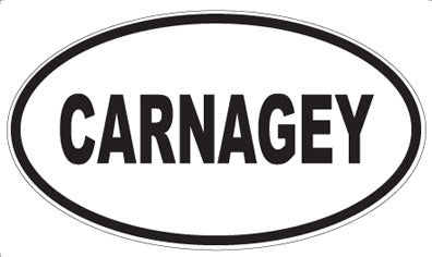 CARNAGEY - Oval Sticker