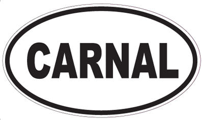 CARNAL - Oval Sticker