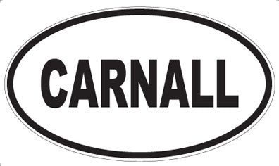 CARNALL - Oval Magnet