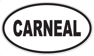 CARNEAL - Oval Sticker