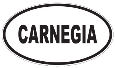 CARNEGIA - Oval Magnet
