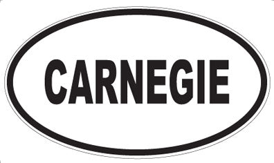 CARNEGIE - Oval Magnet