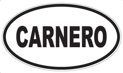 CARNERO - Oval Sticker