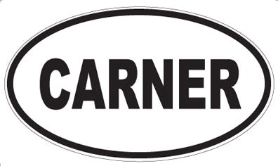 CARNER - Oval Magnet