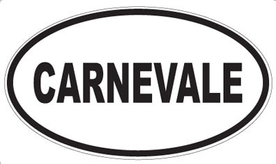 CARNEVALE - Oval Magnet