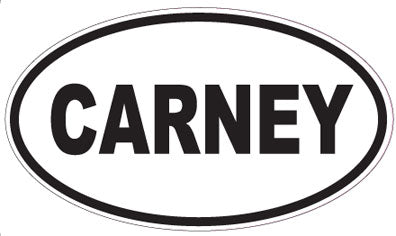 CARNEY - Oval Sticker