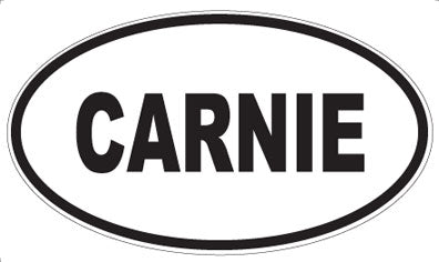 CARNIE - Oval Sticker