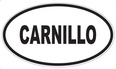 CARNILLO - Oval Sticker