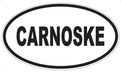 CARNOSKE - Oval Magnet