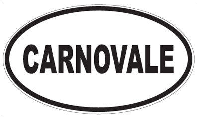 CARNOVALE - Oval Magnet