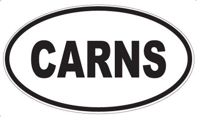 CARNS - Oval Magnet