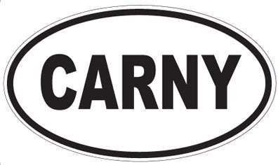 CARNY - Oval Sticker
