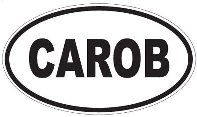 CAROB - Oval Sticker