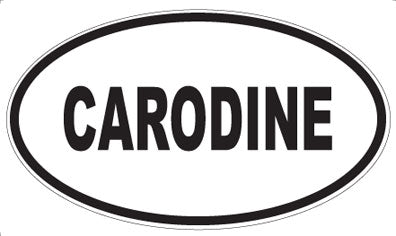 CARODINE - Oval Sticker