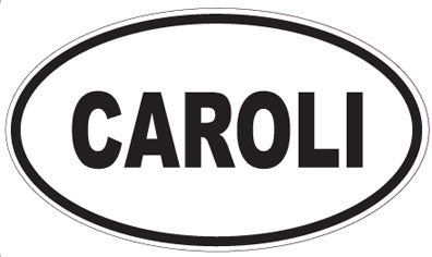 CAROLI - Oval Sticker