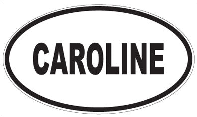 CAROLINE - Oval Sticker