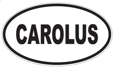 CAROLUS - Oval Sticker