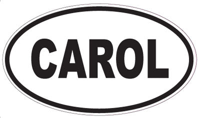 CAROL - Oval Magnet