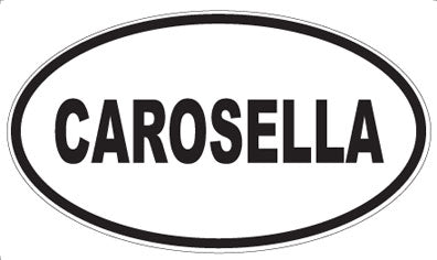 CAROSELLA - Oval Sticker