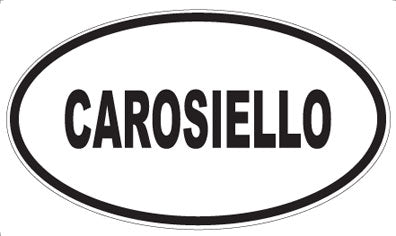 CAROSIELLO - Oval Magnet