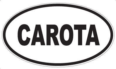 CAROTA - Oval Sticker