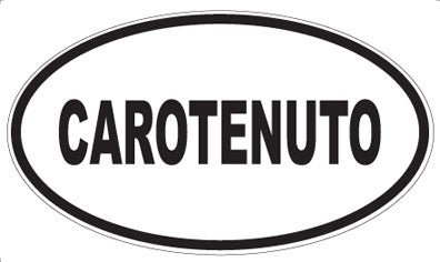 CAROTENUTO - Oval Sticker