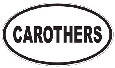 CAROTHERS - Oval Magnet