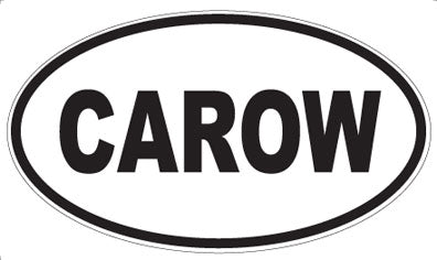 CAROW - Oval Magnet