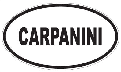 CARPANINI - Oval Sticker