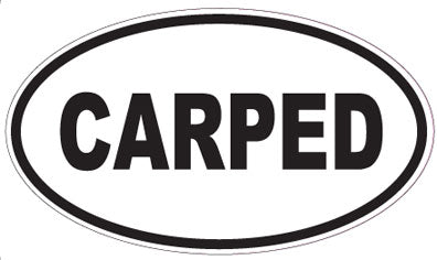 CARPED - Oval Sticker