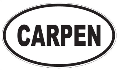 CARPEN - Oval Sticker