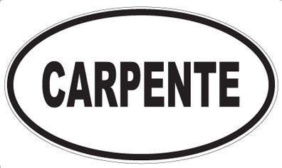 CARPENTE - Oval Magnet