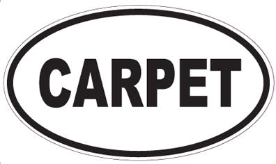 CARPET - Oval Sticker