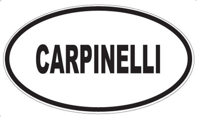 CARPINELLI - Oval Sticker