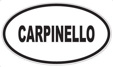 CARPINELLO - Oval Sticker