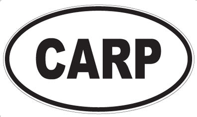 CARP - Oval Magnet