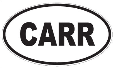 CARR - Oval Magnet