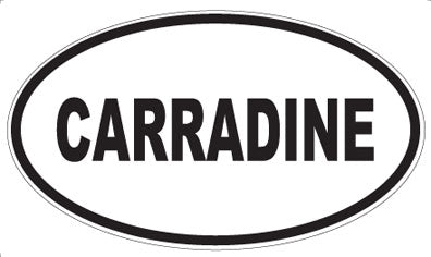 CARRADINE - Oval Sticker