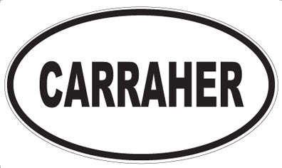 CARRAHER - Oval Sticker
