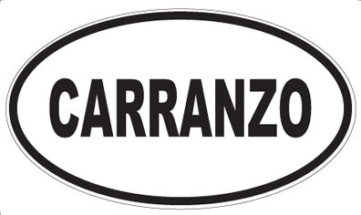 CARRANZO - Oval Sticker