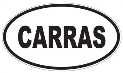 CARRAS - Oval Sticker