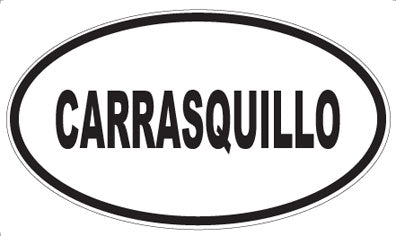 CARRASQUILLO - Oval Sticker