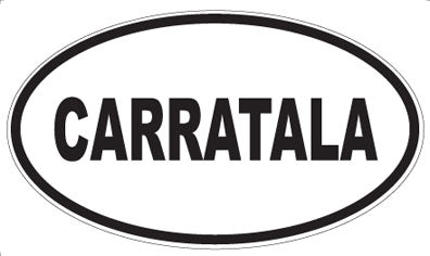CARRATALA - Oval Sticker